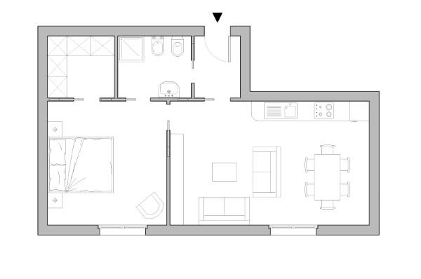 bagno con doppia porta